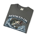 Hooked on Fishing T-Shirt — Mens Fishing Graphic Tee for Anglers