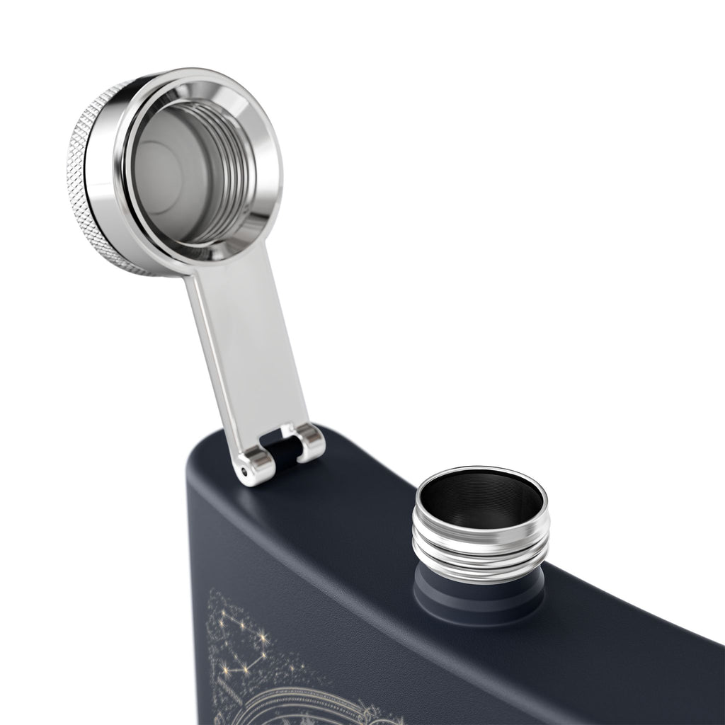 Pisces Zodiac Flask — 6oz Stainless Steel Astrological Hip Flask