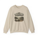Crewneck Sweatshirt — "It's Trapping Season" Rustic Outdoor Graphic