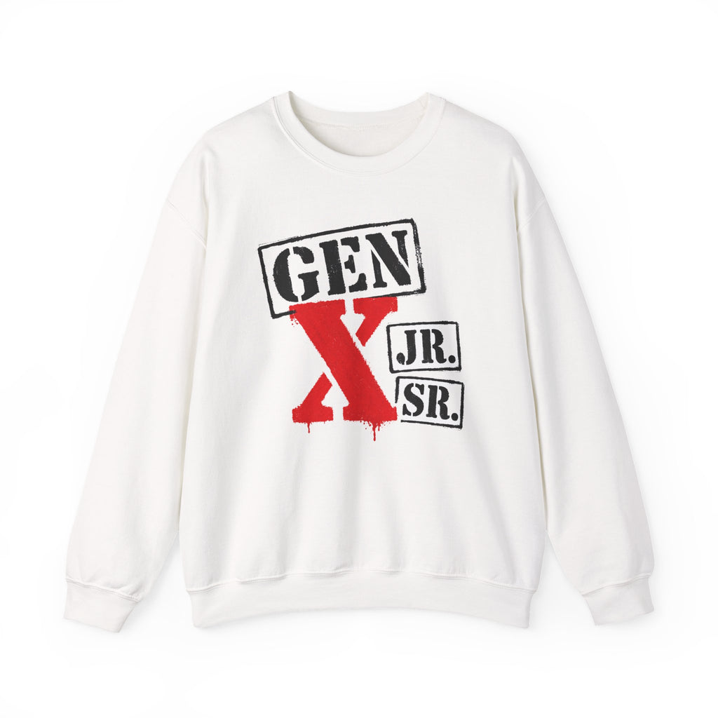 Gen X Jr./Sr. Crewneck Sweatshirt – Retro Generation X Design
