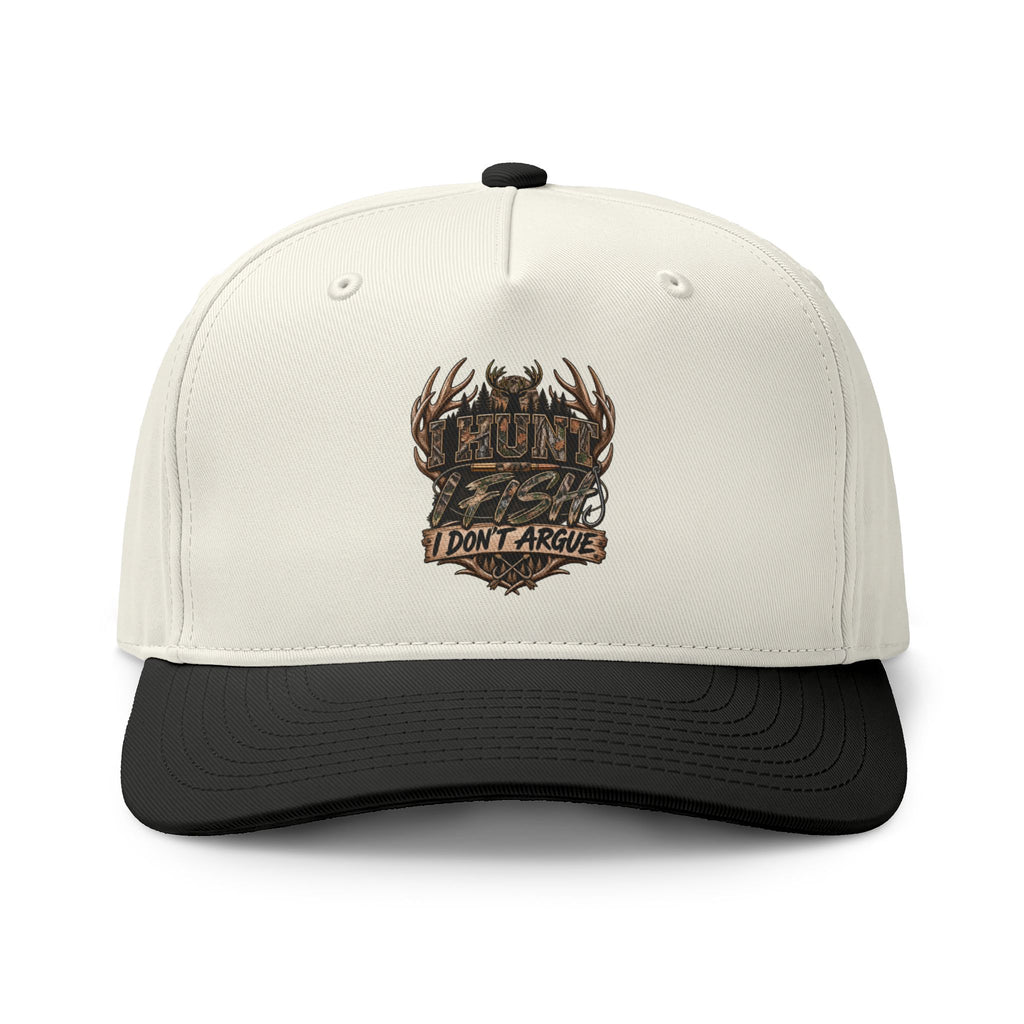 Two-Tone Trucker Cap — 'I Don't Argue' Antler Crest