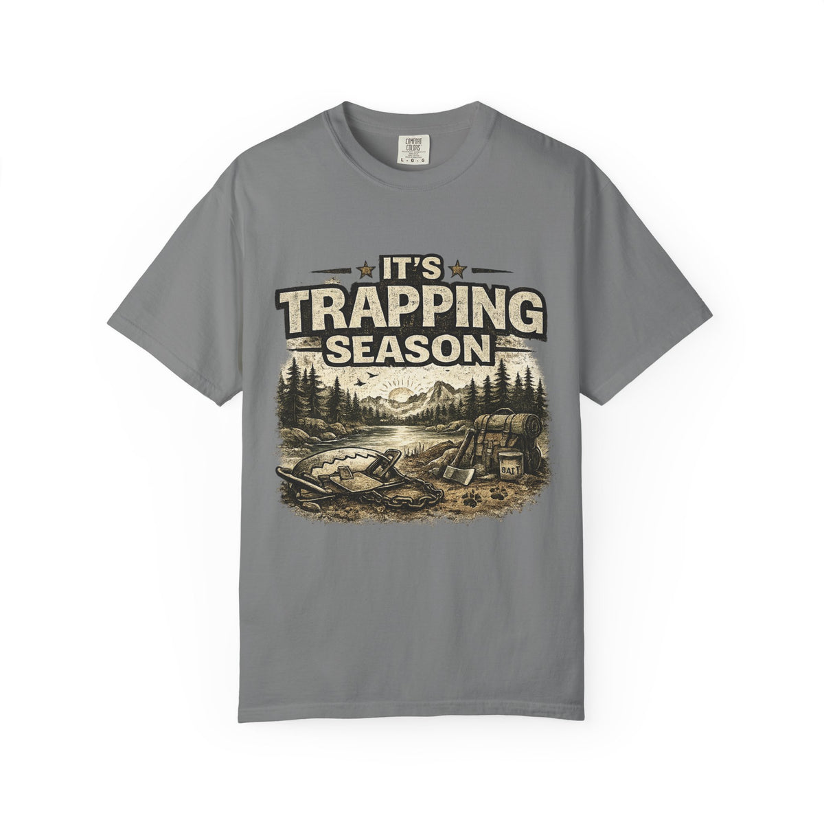 Trapping Season T-Shirt — Retro Wilderness Trapper Graphic Tee