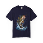 Bass Fishing T-Shirt — Jumping Largemouth Design