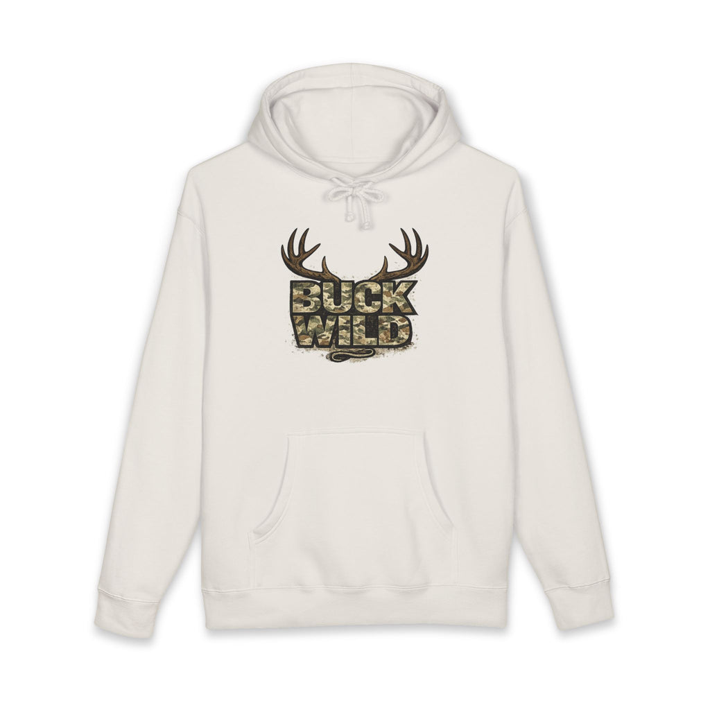 Buck Wild Camo Hoodie — Deer Antler Hunting Sweatshirt