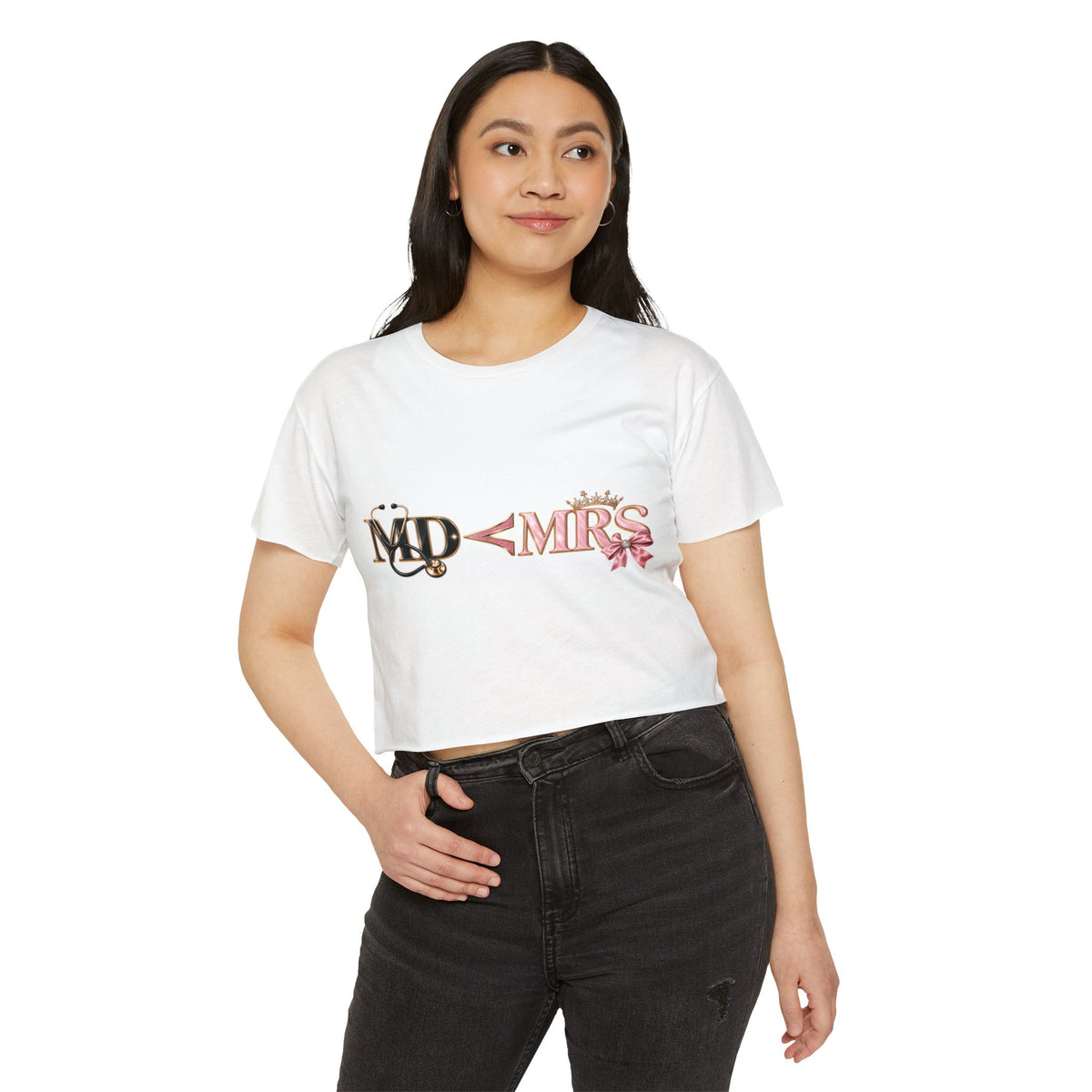 Crop Top — MD < MRS Bridal Changeover Graphic