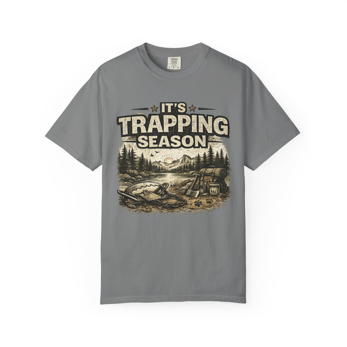 Trapping Season T-Shirt — Vintage Outdoorsman Hunting & Trapping Graphic Tee