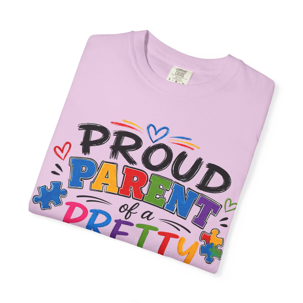 Proud Parent of a Pretty AwMazing Kid T-Shirt — Colorful Autism Pride Tee