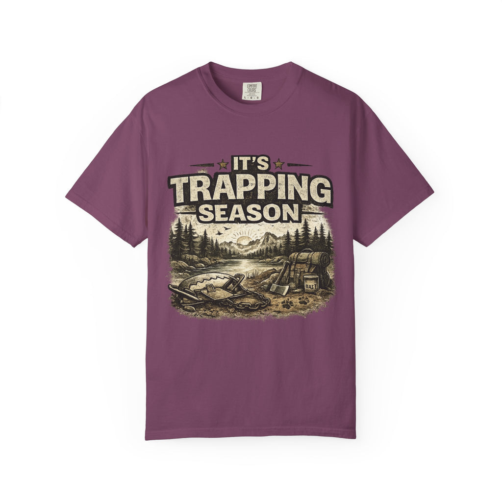 Trapping Season T-Shirt — Retro Wilderness Trapper Graphic Tee