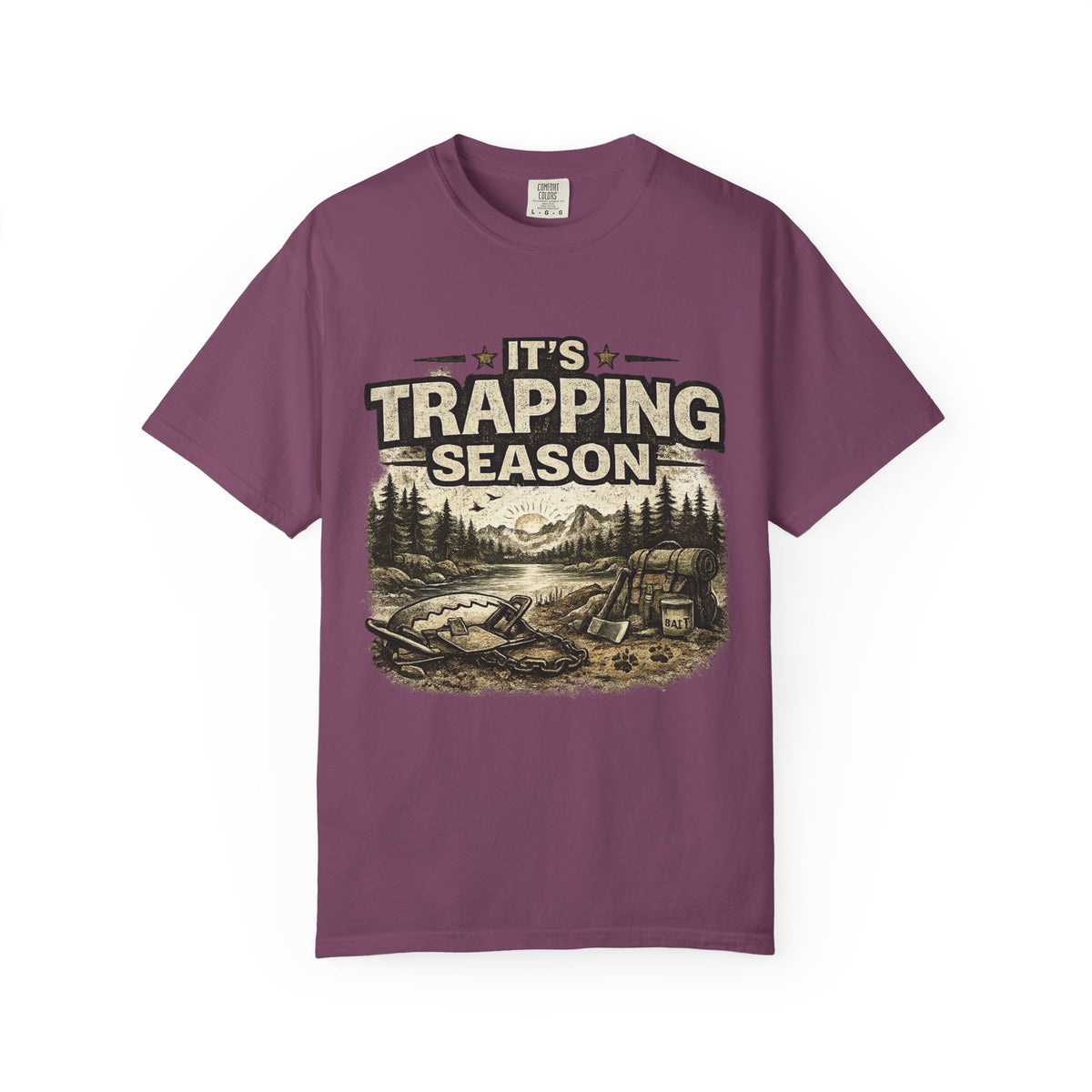 Trapping Season T-Shirt — Retro Wilderness Trapper Graphic Tee