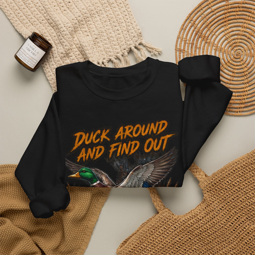 Crewneck Sweatshirt - "Duck Around And Find Out (D.A.F.O.)" Mallard Graphic