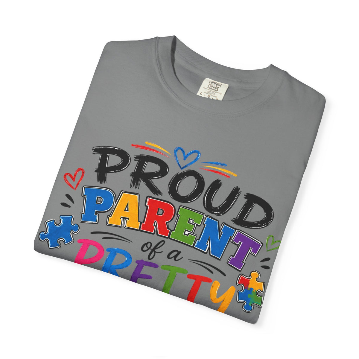 Proud Parent of a Pretty AwMazing Kid T-Shirt — Colorful Autism Pride Tee