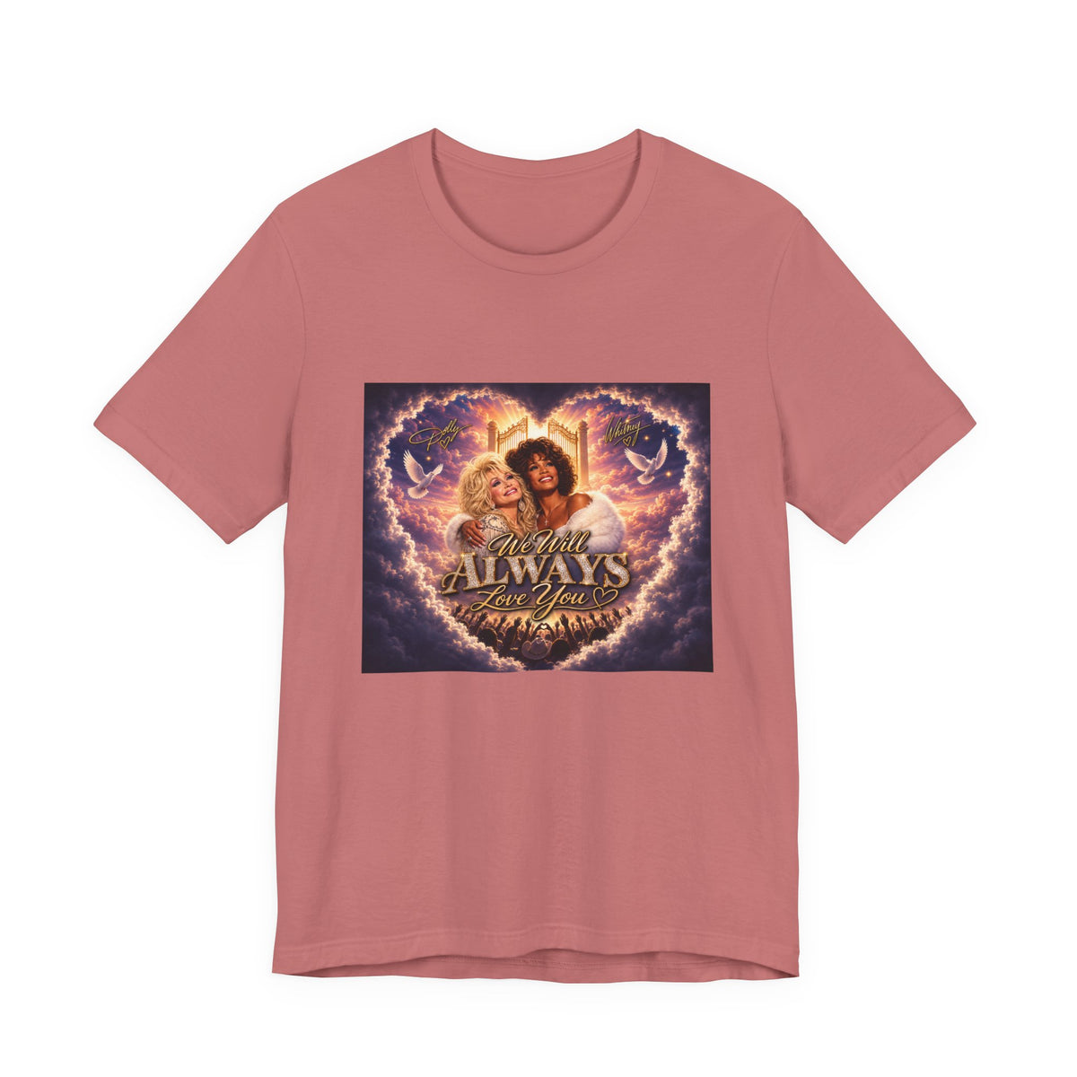 Always By Your Side Heart Portrait Tee