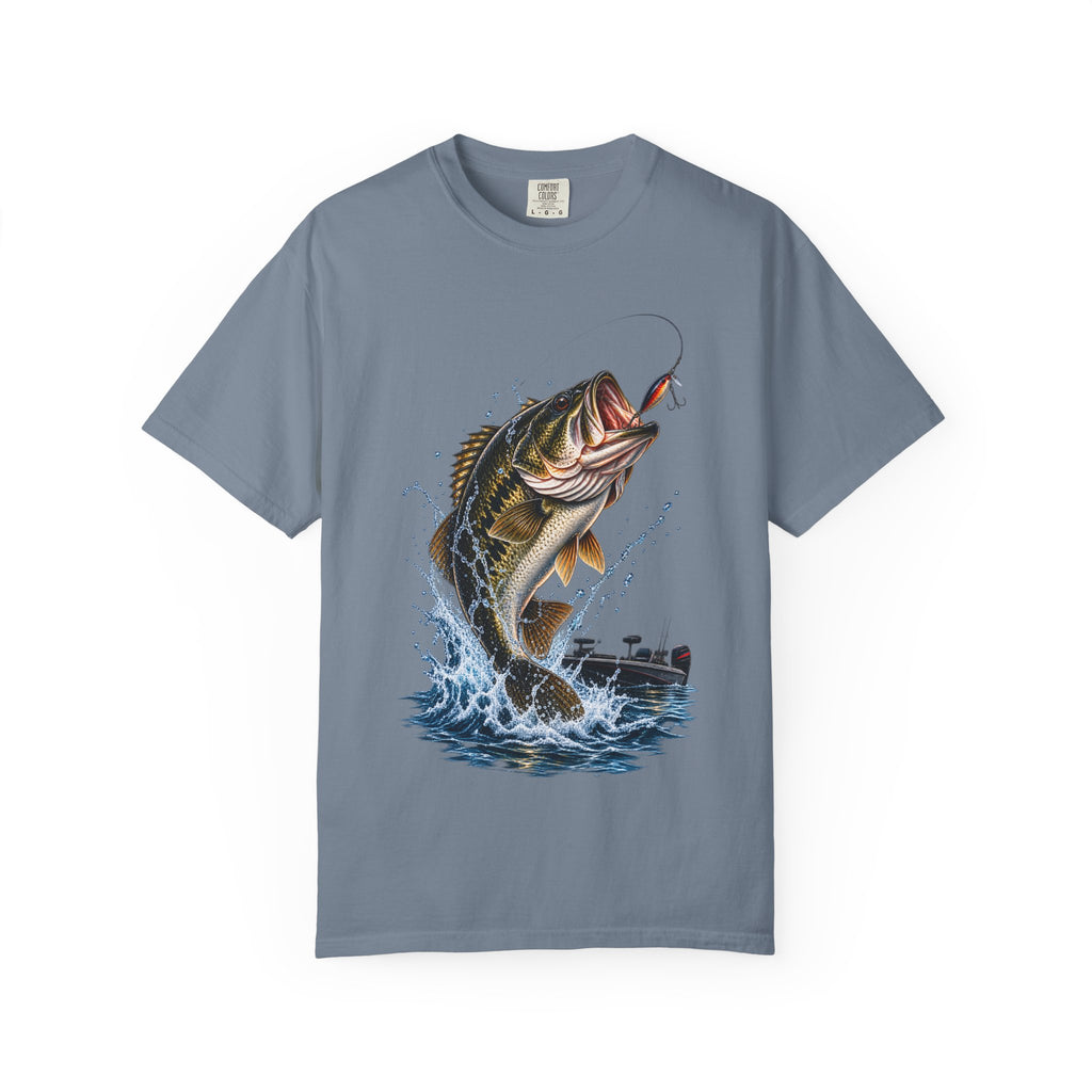 Bass Fishing T-Shirt — Jumping Largemouth Design