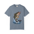 Bass Fishing T-Shirt — Jumping Largemouth Design