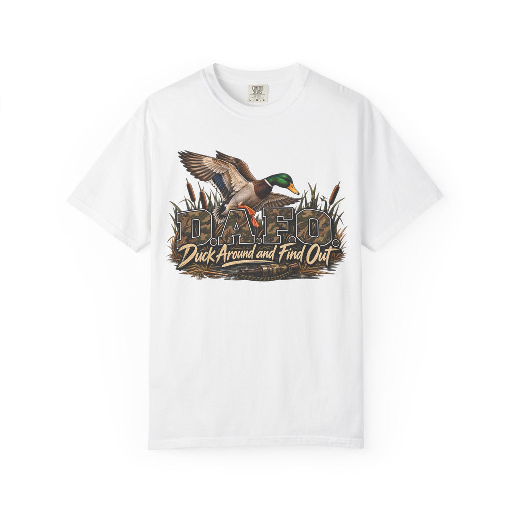Duck Around and Find Out T-Shirt — Mallard Hunting Graphic Tee