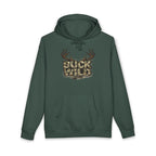 Buck Wild Camo Hoodie — Hunting Antler Graphic Sweatshirt