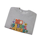No Thanks Friend Sweatshirt — Retro Floral Graphic Crewneck
