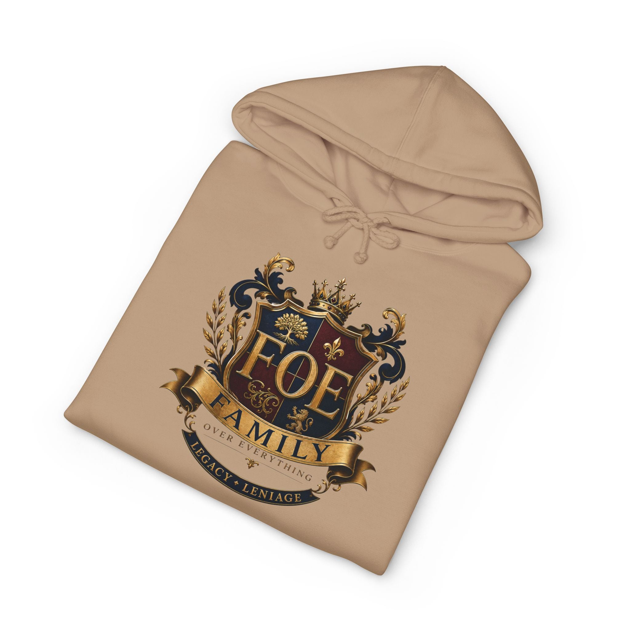 FOE Family Crest Hoodie – Vintage Heraldic Coat of Arms Pullover