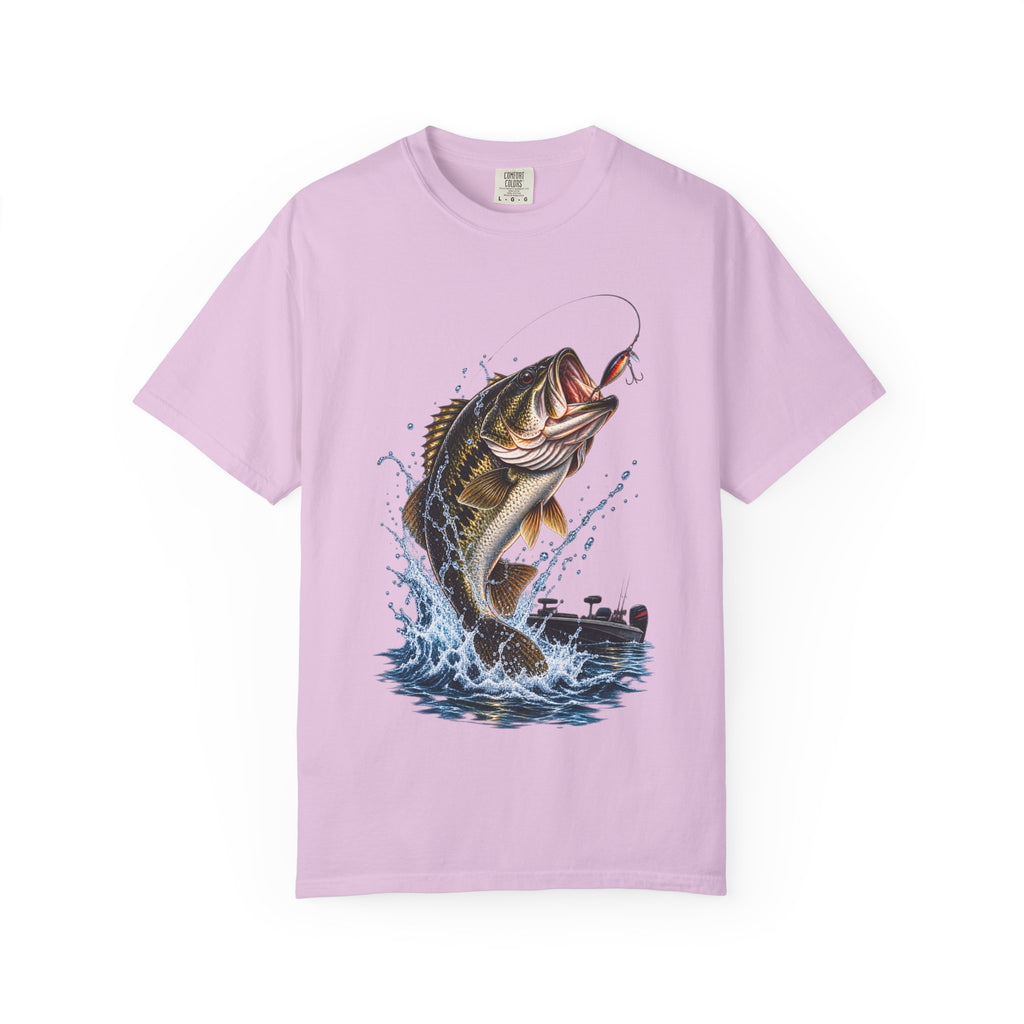 Bass Fishing T-Shirt — Jumping Largemouth Design