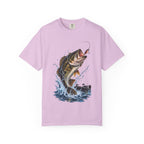 Bass Fishing T-Shirt — Jumping Largemouth Design