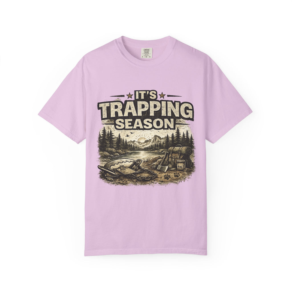 Trapping Season T-Shirt — Retro Wilderness Trapper Graphic Tee