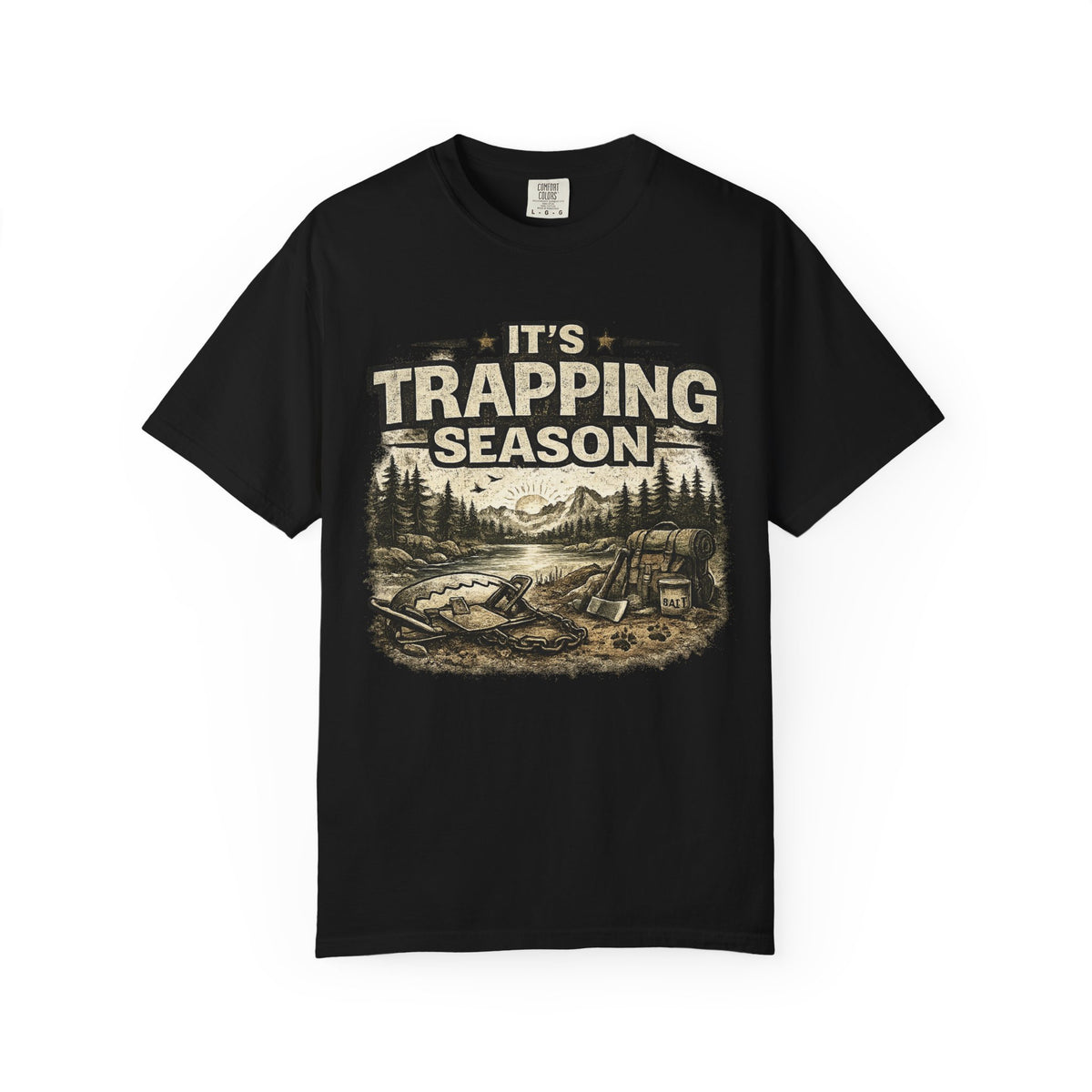 Trapping Season T-Shirt — Vintage Outdoorsman Hunting & Trapping Graphic Tee