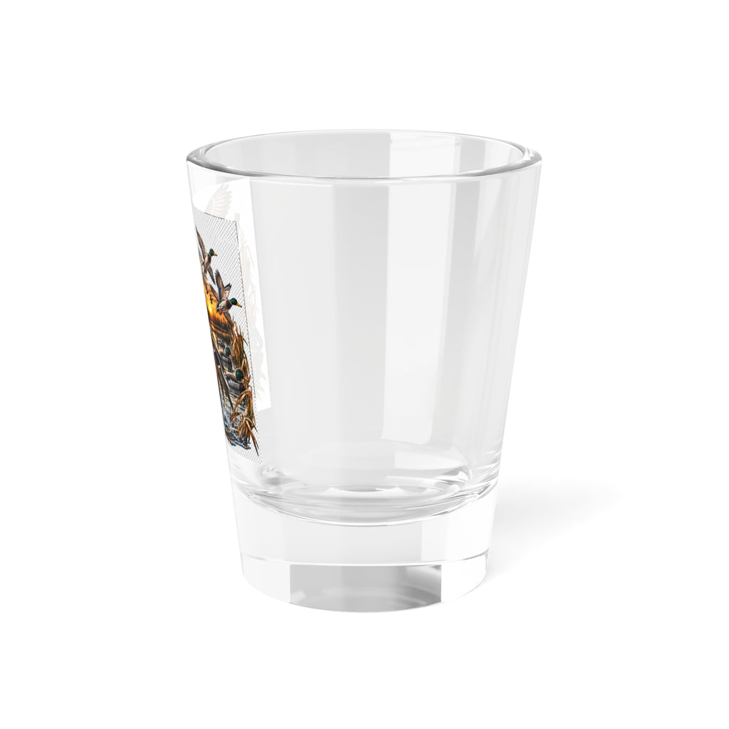 Mallard Duck Hunting Shot Glass — 1.5oz Rustic Waterfowl Design