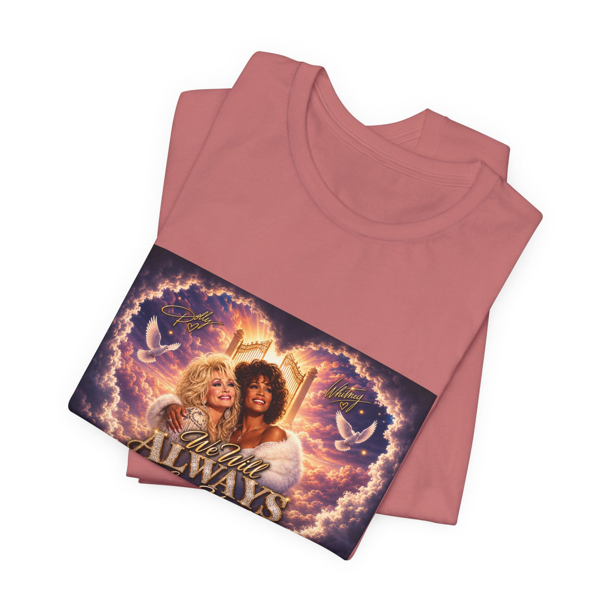 Always By Your Side Heart Portrait Tee