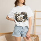 Railroad Is My Sister Wife T-Shirt — Train Life Graphic Tee for Railroad Families