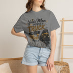 Train Driver Tee — "Your Man Drives a Truck That's Cute, Mine Drives a Train" Graphic T-Shirt