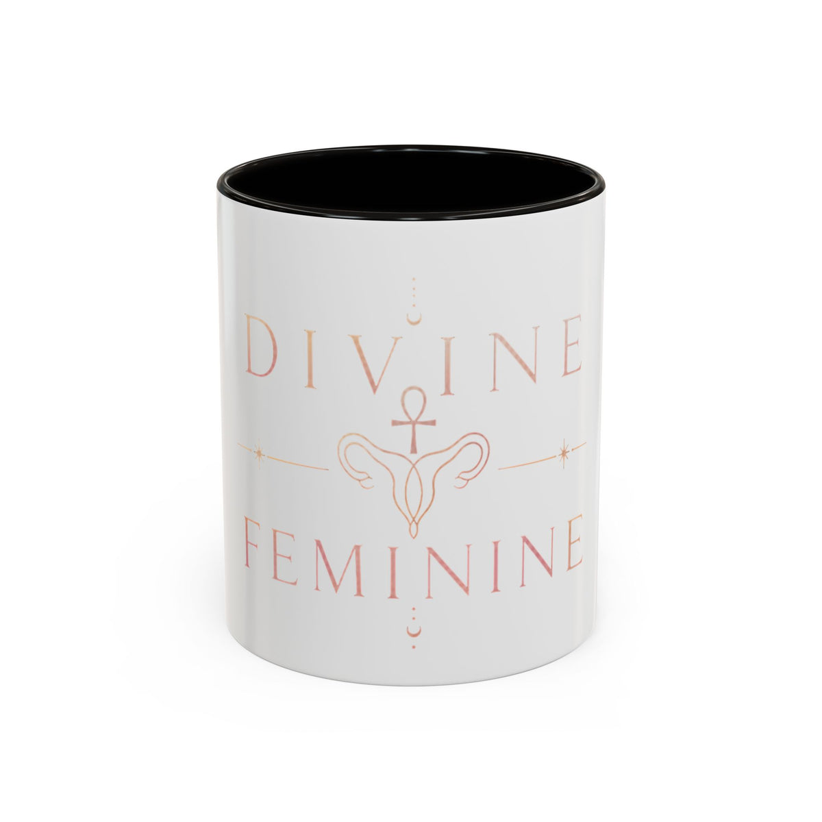 Divine Feminine Coffee Mug – 11oz & 15oz Black Ceramic