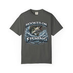 Hooked on Fishing T-Shirt — Mens Fishing Graphic Tee for Anglers