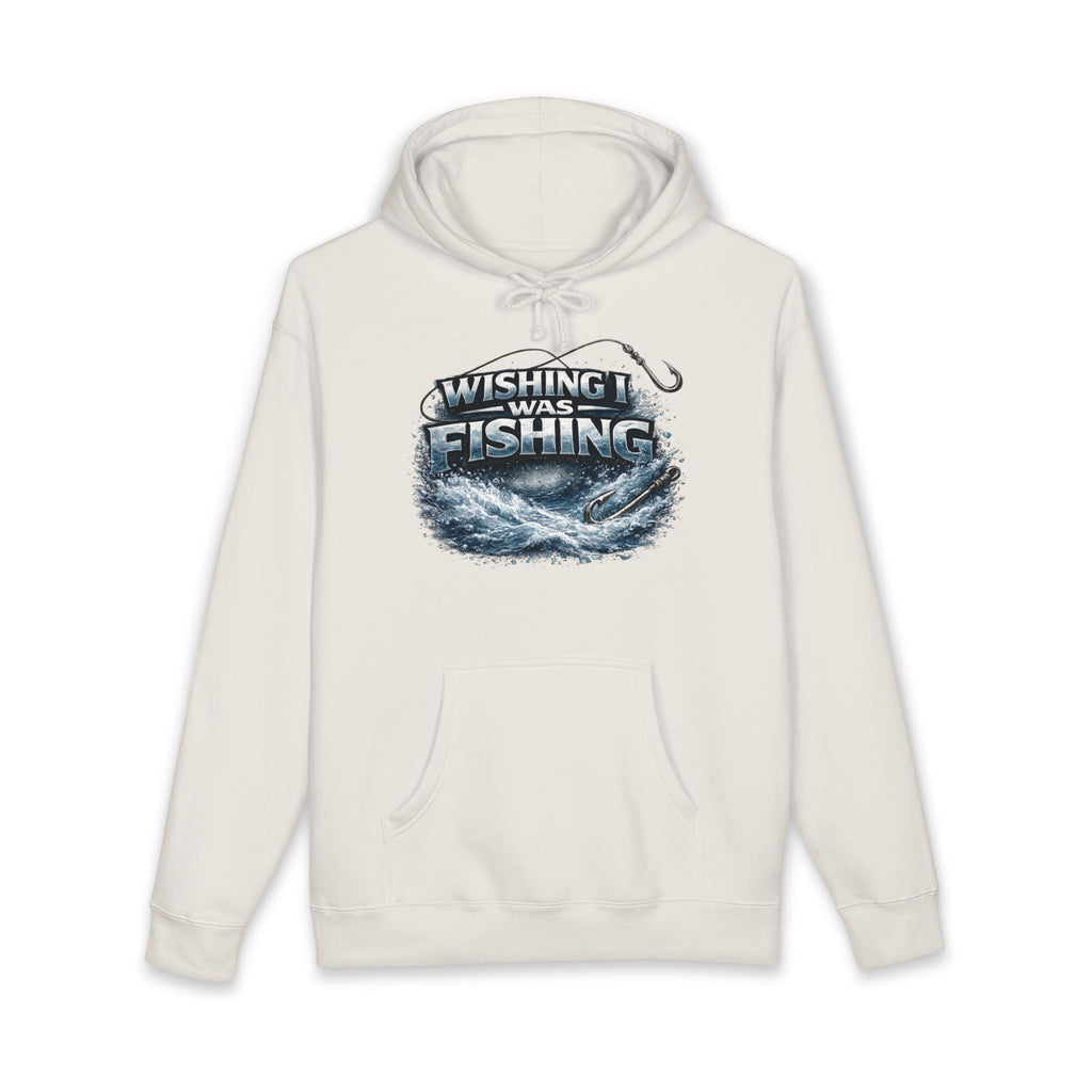 Wishing I Was Fishing Hoodie — Men’s Fishing Graphic Pullover for Anglers