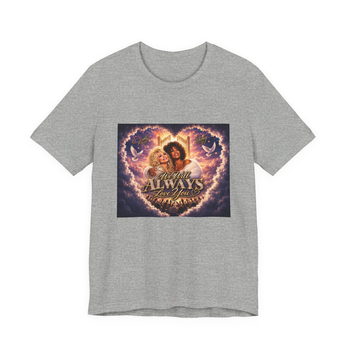 Always By Your Side Heart Portrait Tee