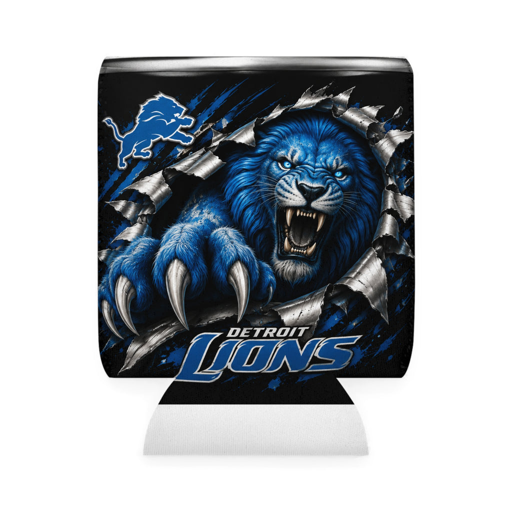Detroit Lions Can Cooler Sleeve — Roaring Lion Koozie
