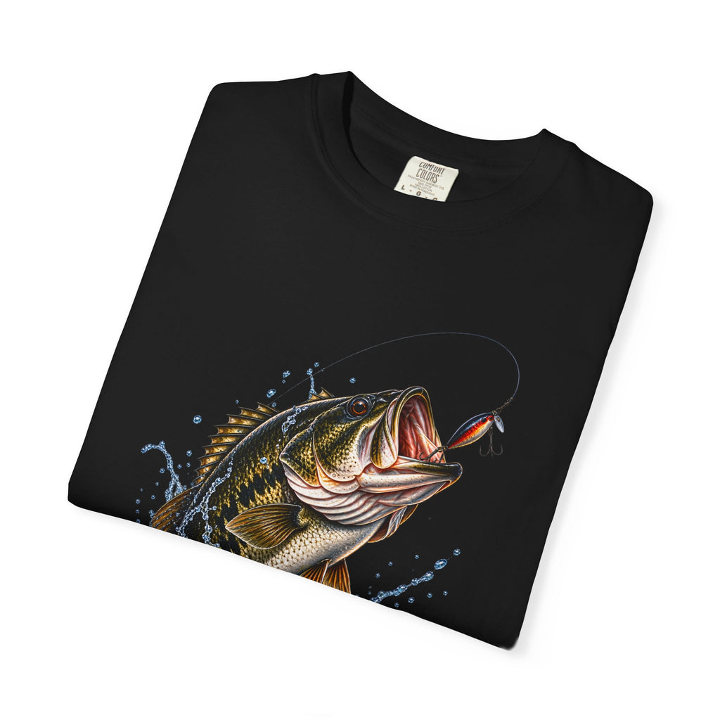 Bass Fishing T-Shirt — Jumping Largemouth Design