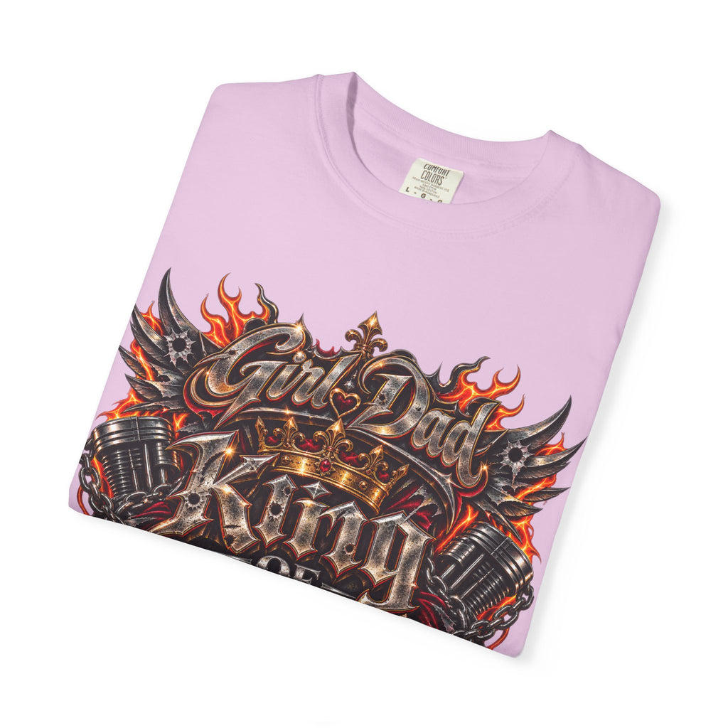 T-Shirt — "Girl Dad King of Queens" Graphic Tee