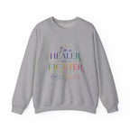 Healer Not Fighter Sweatshirt — Inspirational Spiritual Crewneck
