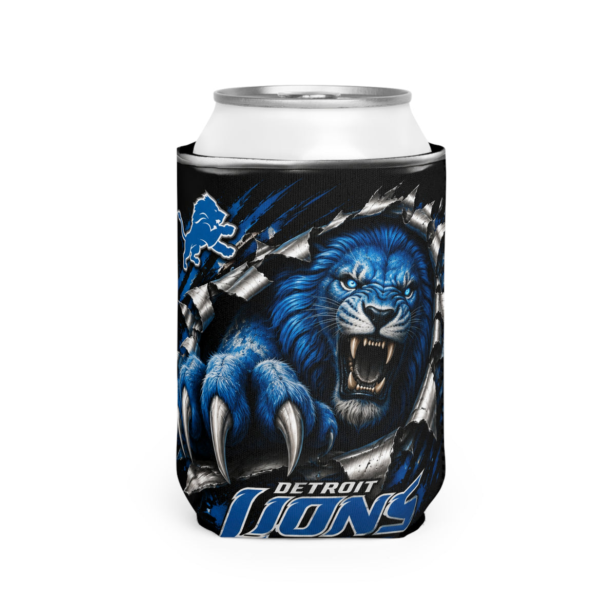 Detroit Lions Can Cooler Sleeve — Roaring Lion Koozie