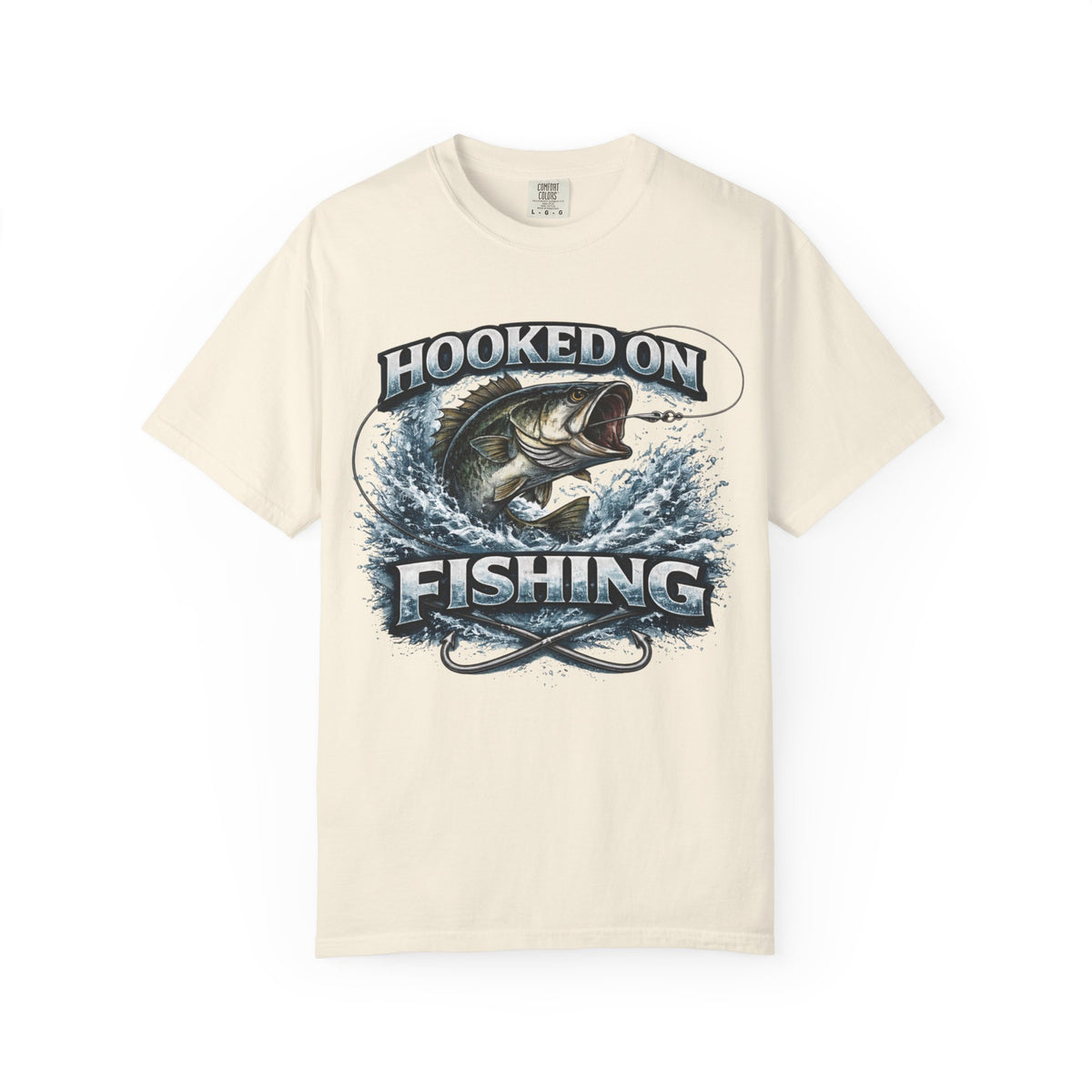 Hooked on Fishing T-Shirt — Mens Fishing Graphic Tee for Anglers