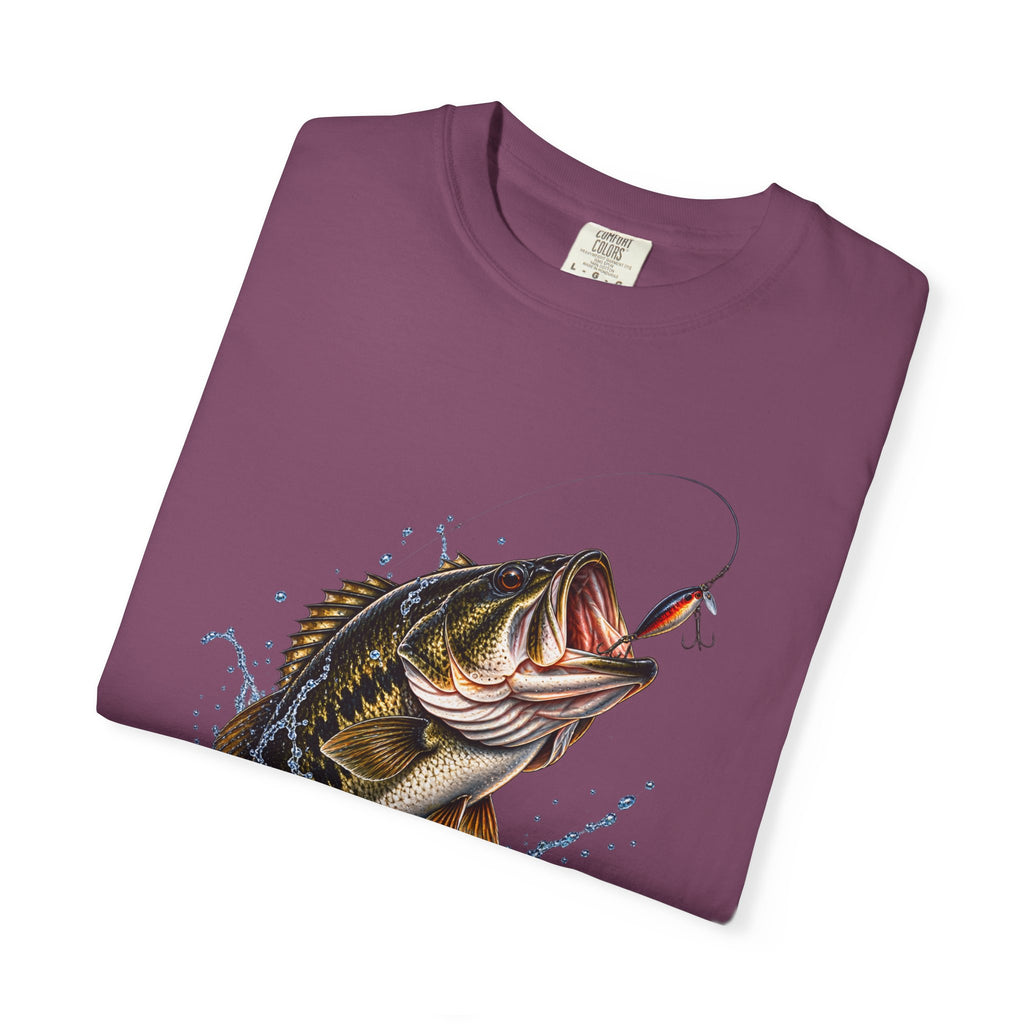 Bass Fishing T-Shirt — Jumping Largemouth Design