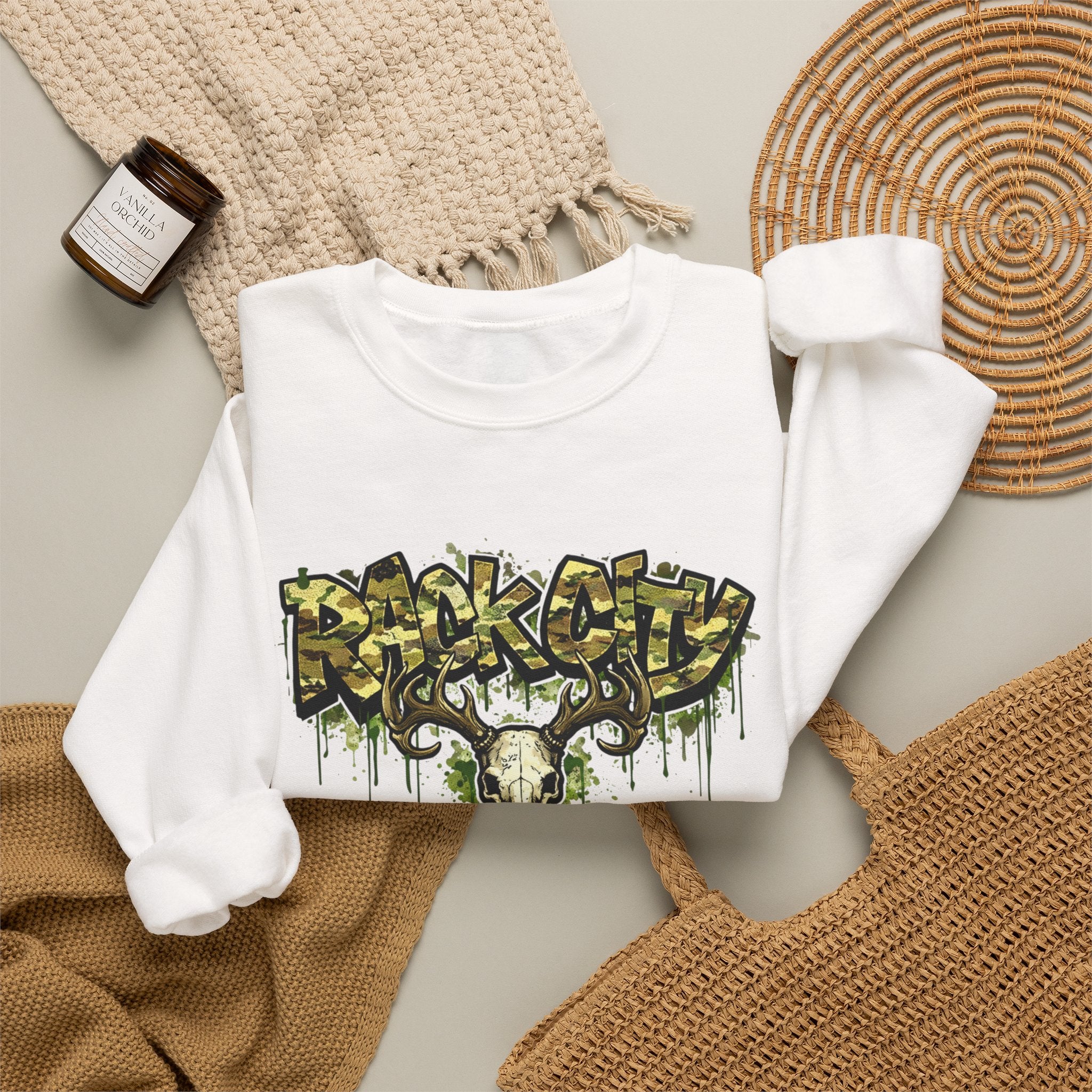 Rock City Skull Crewneck Sweatshirt