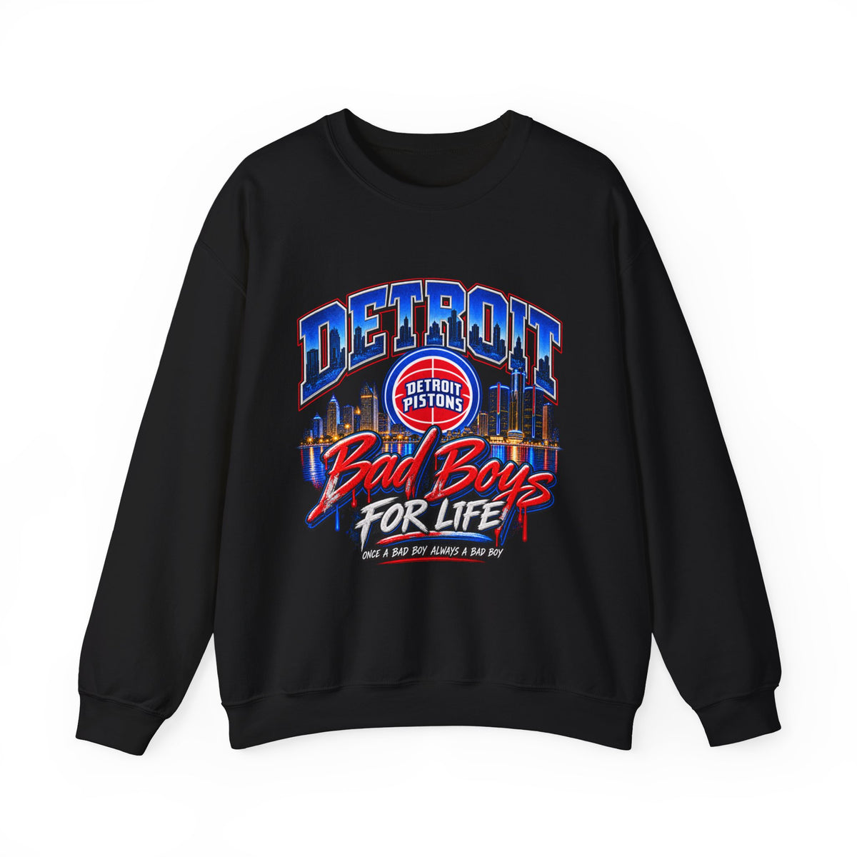 Detroit Pistons "Bad Boys For Life" Crewneck Sweatshirt