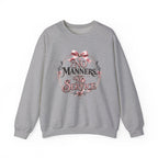 Sweatshirt — “No Manners No Service” Vintage Floral Crewneck