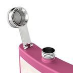Flask — Polished Decorative 6oz Stainless Steel Hip Flask with Elegant Bow Design