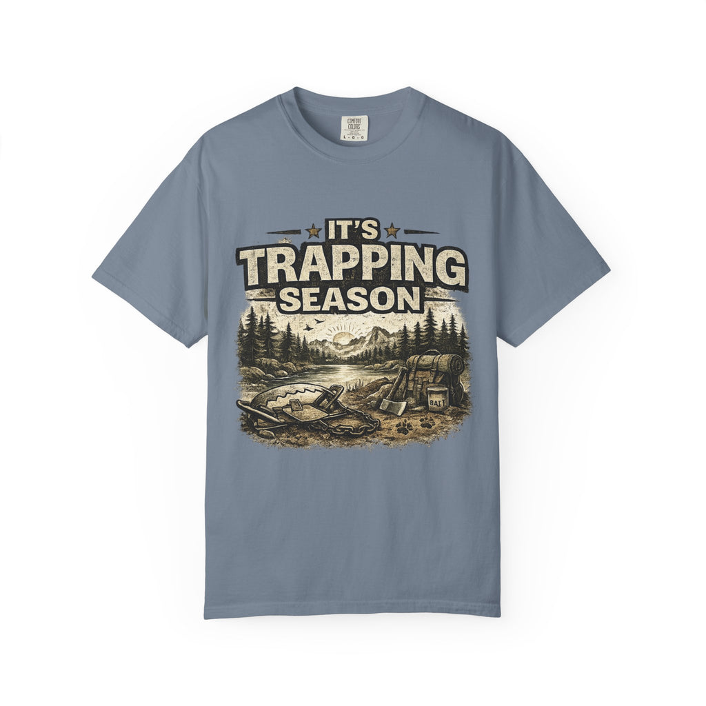 Trapping Season T-Shirt — Retro Wilderness Trapper Graphic Tee