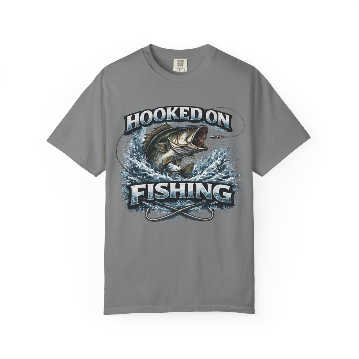 Hooked on Fishing T-Shirt — Mens Fishing Graphic Tee for Anglers