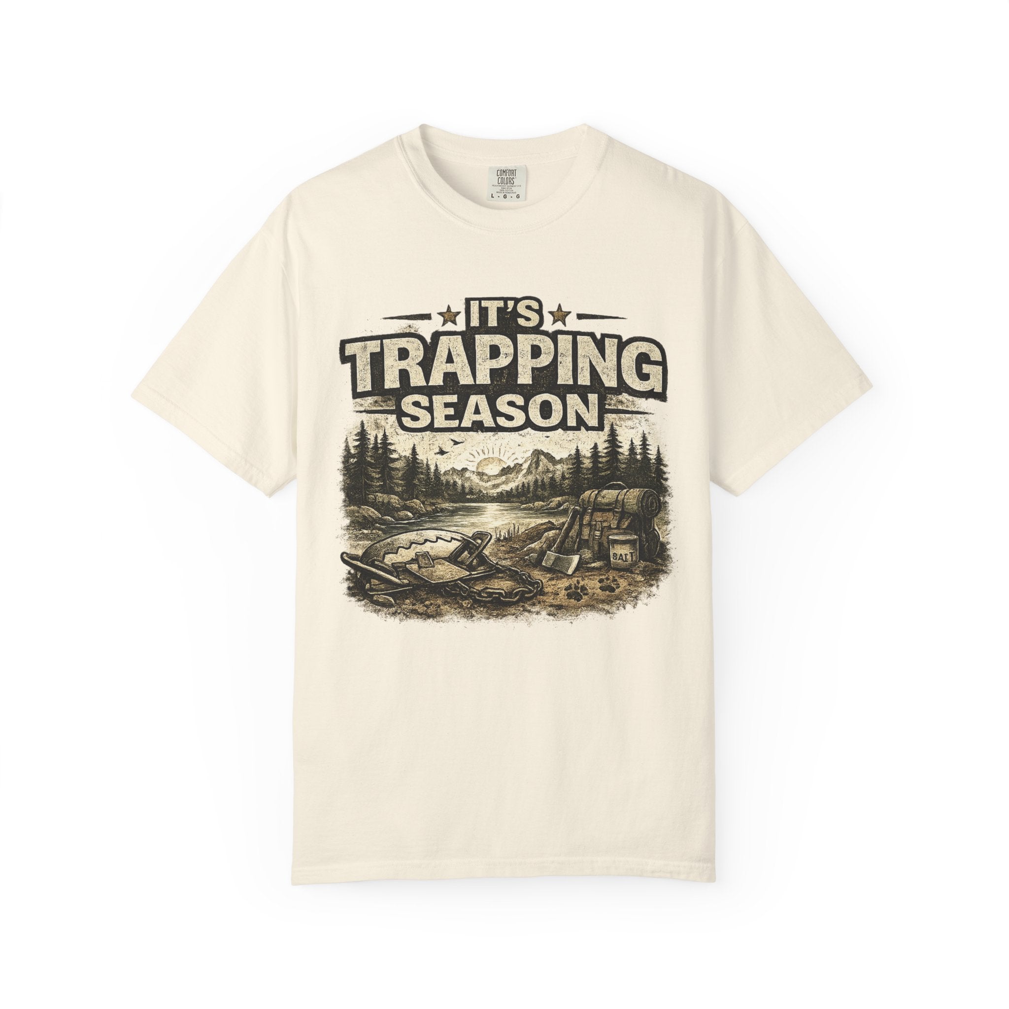 Trapping Season T-Shirt — Vintage Outdoorsman Hunting & Trapping Graphic Tee