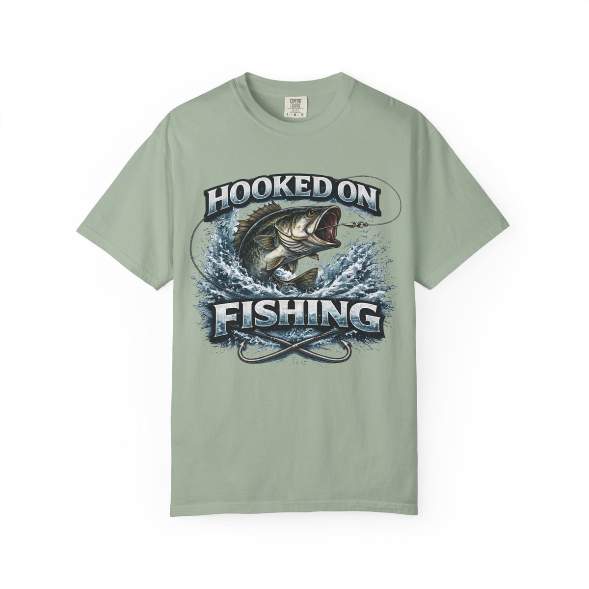Hooked on Fishing T-Shirt — Mens Fishing Graphic Tee for Anglers