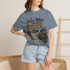 Train Driver Tee — "Your Man Drives a Truck That's Cute, Mine Drives a Train" Graphic T-Shirt